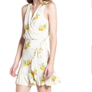 Rails Madison wrap dress white lemon